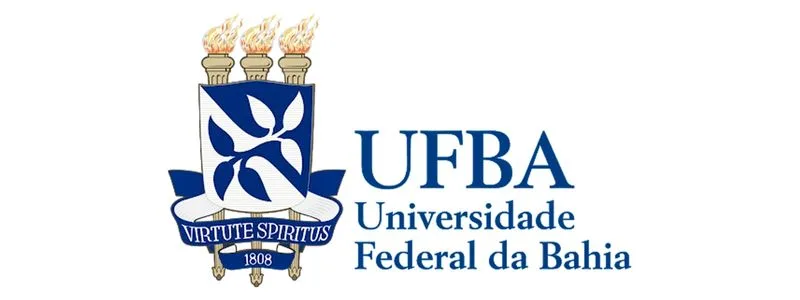 UFBA abre processo seletivo para Assistente Pedagógico 1 Logotipo da UFBA com brasão contendo três tochas acesas e símbolo estilizado em azul, acompanhado do texto Universidade Federal da Bahia.