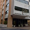 Fachada do prédio da Procuradoria Geral do Estado com bandeiras na entrada e nome da instituição na parede. Foto: Divulgação/PGE-SP