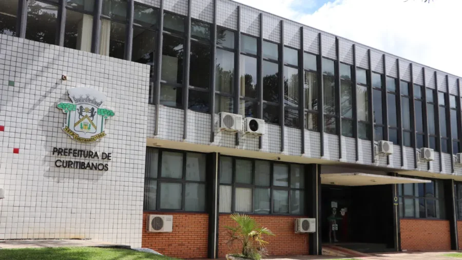 Fachada da Prefeitura de Curitibanos para o processo seletivo Curitibanos SC