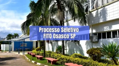 Fachada da FITO Osasco SP com texto sobre o processo seletivo FITO Osasco para docentes