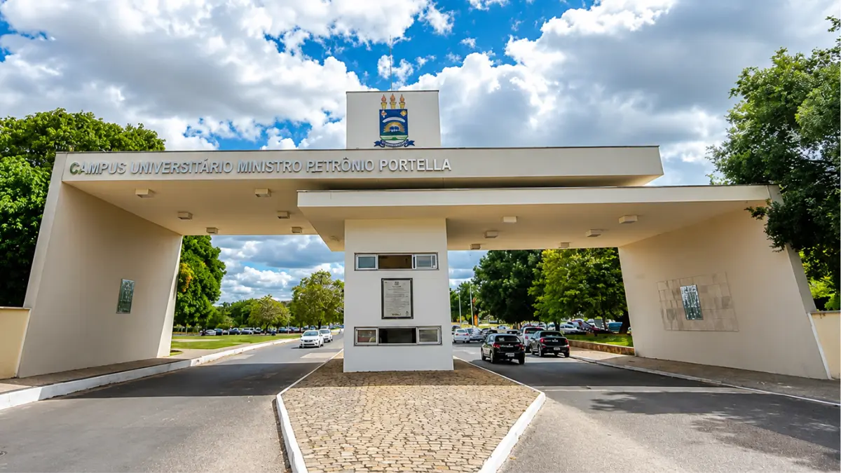 Portal de entrada do Campus Universitário Ministro Petrônio Portella, sede do processo seletivo UFPI