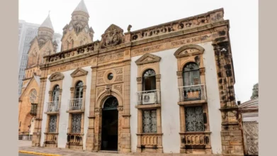 Prédio histórico no centro de Lages, cidade do processo seletivo Lages SC