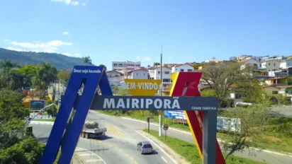 Processo seletivo Mairiporã (SP) com portal de entrada da cidade