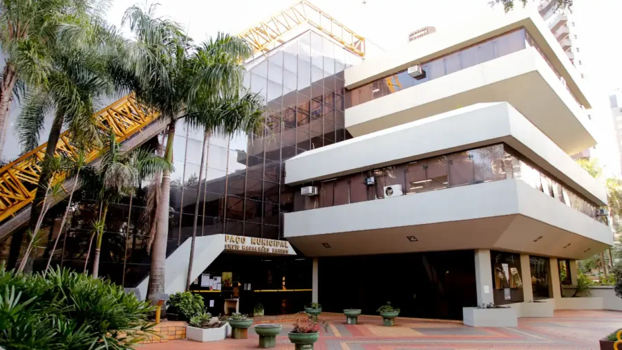 Processo seletivo Maringá PR 2026: Paço Municipal de Maringá, sede da Prefeitura