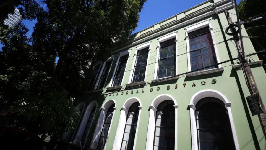 Fachada da Procuradoria-Geral do Estado do Pará, sede do processo seletivo PGE PA