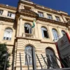 Fachada da Secretaria da Educação de São Paulo associada ao processo seletivo SEDUC SP
