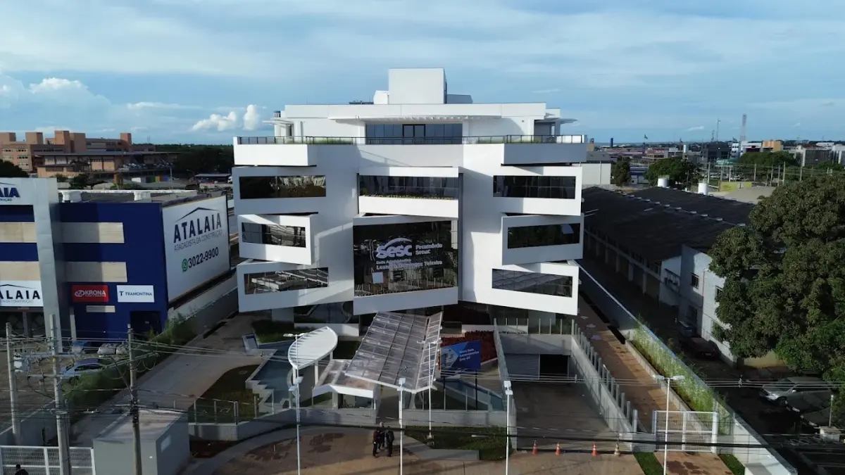 Fachada do SESC-DF relacionada ao processo seletivo SESC-DF