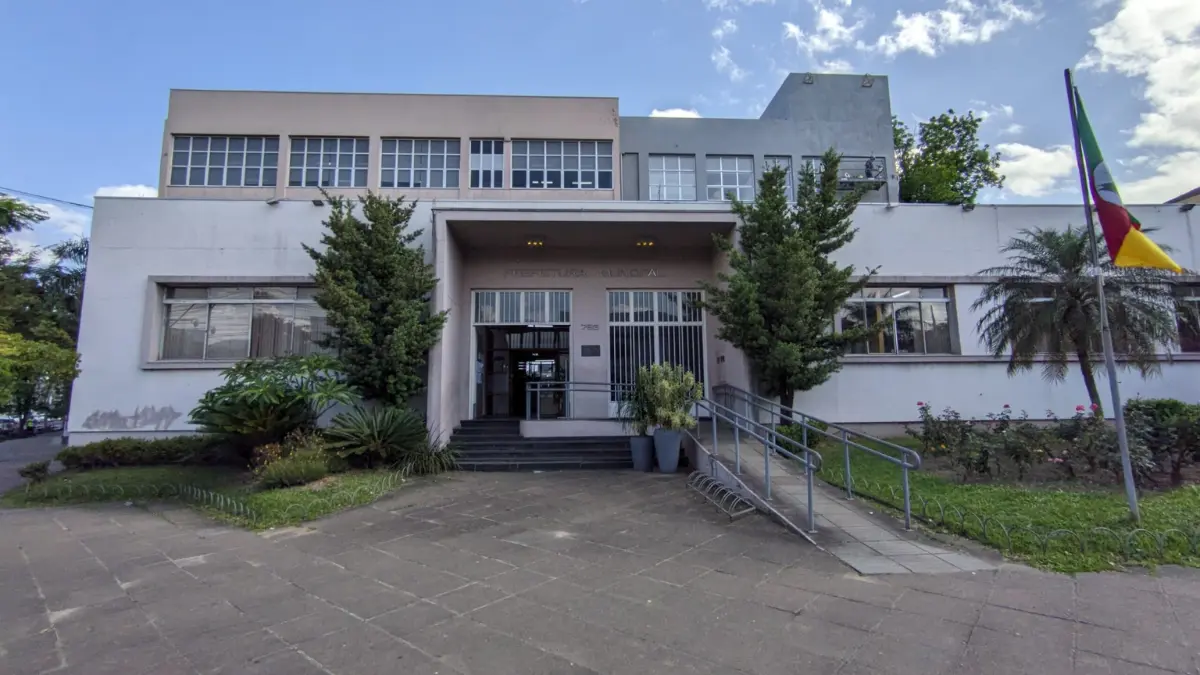 Processo seletivo Sapiranga RS 2026 — fachada da Prefeitura Municipal de Sapiranga, no Rio Grande do Sul