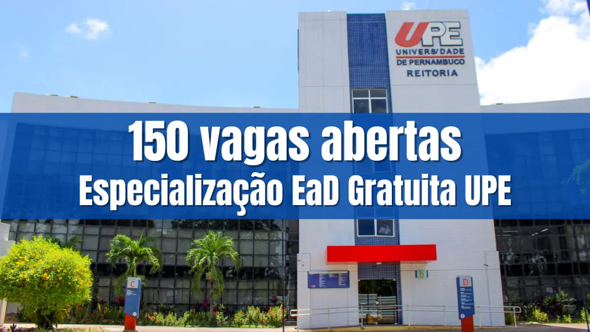 UPE abre 150 vagas em especialização EaD gratuita em Gestão Escolar 1 Reitoria da Universidade de Pernambuco, instituição que oferta especialização EaD gratuita com 150 vagas em Gestão Escolar